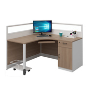 巴洛卡办公桌板式屏风职员桌1.4米单人屏风卡位办公桌电脑桌FL688