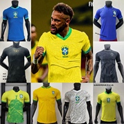 巴西队国际主客场球员版，经典球衣内马尔短袖，比赛服高品质队衫