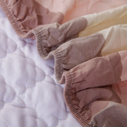 纯棉床笠加厚夹棉席梦思床罩保护套，单件全棉床垫防滑1.5米1.8m床c