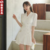 韩国春夏法式西装，连衣裙短袖短款小个子，时尚气质收腰百褶韩系