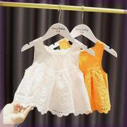 韩系女宝宝洋气娃娃，裙衫2女婴儿童夏装女童，提花背心吊带上衣