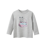 三折专区丨丨品牌折扣店童装，可爱小猫长袖t恤休闲秋