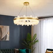 艺术轻奢客厅吊灯现代简约卧室餐厅水晶灯大气年灯具组合全屋