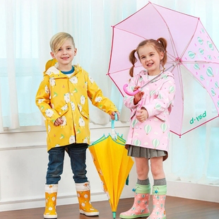 韩国bay-b儿童雨具男童女童幼儿园小学生雨伞雨靴雨衣透明帽檐