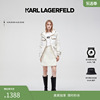 karllagerfeld卡尔拉格斐连帽，派克风小香风，抽绳黑色羽绒服女