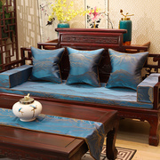 罗汉床五件套红木沙发垫子新中式实木家具四季山高档防滑坐垫套罩