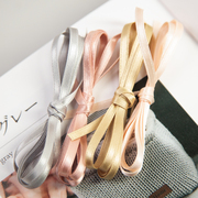 日本进口4mm双面细缎带包装发饰发卡手工制作diy材料蝴蝶结