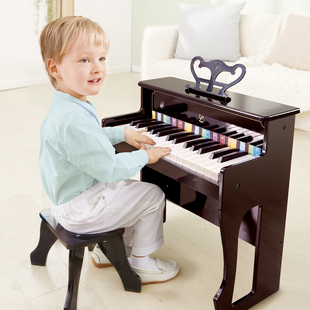 hape30键轻奢立式电钢琴儿童早教，益智音乐玩具，电子琴3岁+男女孩木