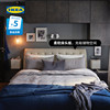 IKEA宜家库佳顿卧室家具皮艺双人床软包床现代简约主卧大床