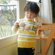 囧小孩童装儿童男童秋冬款小童套头针织衫宝宝洋气毛衣潮XBA35814