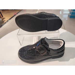 商场同款斯乃纳2020秋皮鞋真皮，男童黑亮牛皮鞋sx0320782k