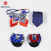 湖南农商银行职业装头花，发夹领带蝴蝶结，领花免打丝巾设计出图