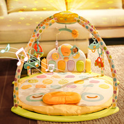 谷雨婴儿音乐钢琴毯0-3-6个月宝宝游戏毯新生儿健身架爬行健身毯.