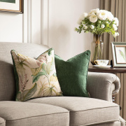 a4k美式客厅沙发靠套抱枕套，黄绿色(黄绿色)床头，靠枕可拆洗不含枕芯