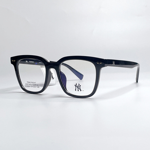mlb纽约洋基白色透明眼镜，女近视大框眼睛，可配度数大脸显瘦ny8051