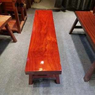 茶桌专用凳子长条凳，实木长板凳红花梨矮凳，大板桌红木原木中式