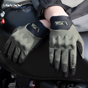 vxw摩托车手套全指透气夏季男女，春薄款骑行机车，骑士触屏越野通勤