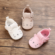 春秋季0-1岁男女宝宝学步鞋软底3-6-12个月保暖透气布鞋婴儿鞋子