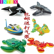 成人超大水上充气动物，造型坐骑海龟鲸鱼鳄鱼，海豚浮床排儿童游泳圈