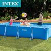 美国INTEX28273可折叠移动养鱼池长方形框架家庭游泳AGP水池