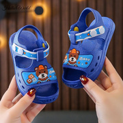 小孩宝宝踩水凉鞋2023男宝，一岁塑料鞋子夏季防滑婴幼儿男童2
