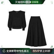 韩国直邮4CUS 毛衣 泡泡袖子T恤+长款裙子套装 PBVFF3F1TS6540