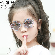 儿童眼镜太阳镜女童墨镜，偏光防紫外线花形，眼镜宝宝太阳镜潮