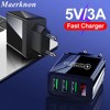 3 USB Phone Charger Quick Charge 3.0 e Phone Charger LE