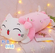 正版hellokitty公仔kt猫趴姿，可爱凯蒂猫抱枕，靠枕极软羽绒玩具枕头