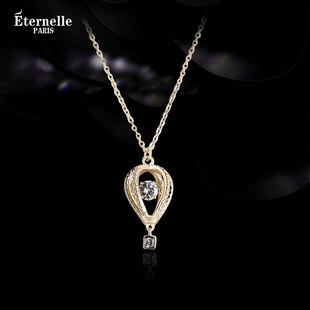 法国Eternelle珠宝原创设计心动热气球项链女纯银小众设计锁骨链