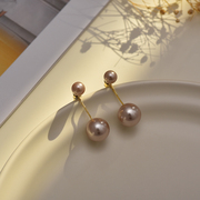 珍珠耳环吊坠925纯银针耳饰轻奢小众设计高级感气质小香耳饰