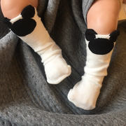 宝宝袜子春秋四季款新生婴儿中筒袜，纯棉儿童长腿袜卡通可爱男女