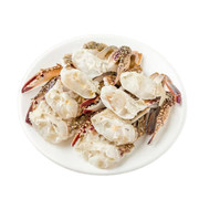 梭子蟹鲜活速冻螃蟹，特大海鲜水产海蟹，蟹块蟹肉切蟹食材