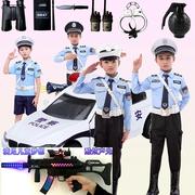 万圣节儿童演出警察小警服，男童警官套装，交警衣服宝宝加厚军装外套