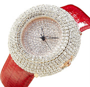 2023手表时尚潮流女性手表，满钻镶嵌石英皮带表