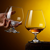 玻璃洋酒杯套装xo威士忌，酒杯矮脚杯红酒杯白兰地杯水晶二两仙桃杯