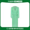 香港直邮潮奢 Dries Van Noten 女士浅绿色真丝混纺连衣裙
