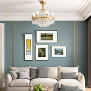 纯手绘油画现代装饰画抽象风景客厅沙发背景挂画艺术画组合套画