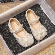 女童鞋公主鞋2023夏季儿童，小皮鞋水晶鞋宝宝，单鞋春秋鞋子软底