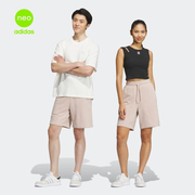 adidas阿迪达斯neo短裤男女款夏季运动宽松日常五分裤IA4966