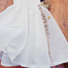 n3优雅赫本风甜美白色，法式气质可爱欧根纱大裙摆无袖背心连衣裙