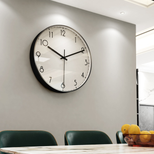 挂钟客厅家用挂式时尚时钟轻奢现代简约创意表挂墙超静音极简钟表