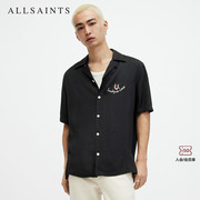 allsaints男士休闲短袖，衬衫爱心衬衣，2024春季ms542z