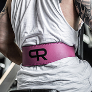 pr粉色轮子哥器械，健身防护支撑力量训练耐磨硬拉腰带运动护腰