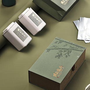 合规国标明前龙井茶叶包装盒空礼盒罐狮峰龙井西湖绿茶礼盒装空盒