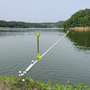 钓鱼撑杆架炮台地插鱼竿支架万向不锈钢鱼干枝架多功野钓手竿架杆