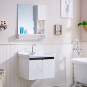 欧式pvc浴室柜组合洗脸盆洗手面盆，卫浴柜洗漱台卫生间挂墙吊镜柜