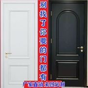 碳晶实木门房间门卧室门橡木门，复合实木烤漆门套装门定制法式木门
