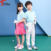 高尔夫服装 夏季儿童短袖球服 男女生童亲子装 T恤衫撞色运动衣服