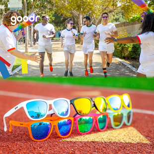 goodr跑步眼镜og太阳镜马拉松，越野防滑防紫外线偏光墨镜个性时尚